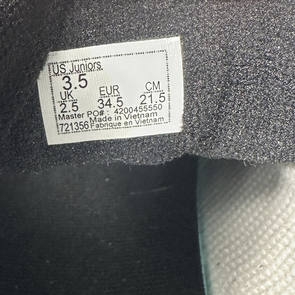 Vans Hylane Youth Skate Sneakers Size 3.5Y White and Black VN000D4PFCC - Picture 8 of 10